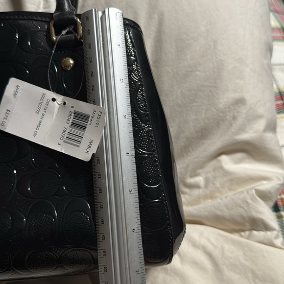 Brand New Shiny Black Coach Purse - Picture 9 of 13